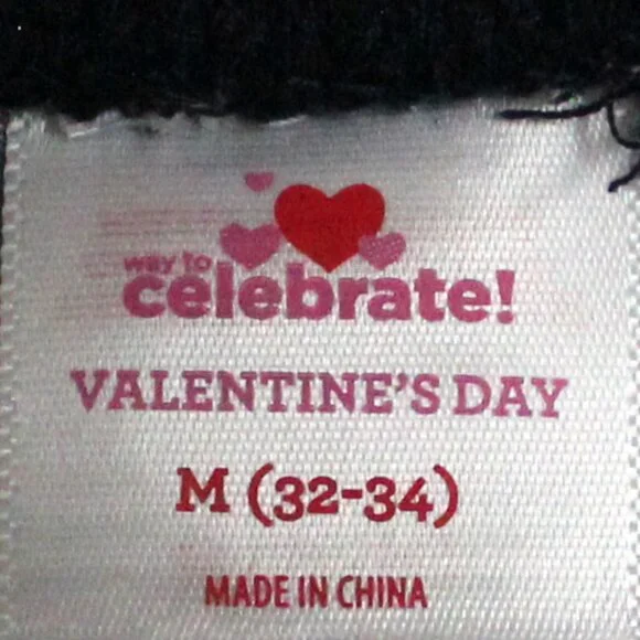 Men's Way To Celebrate Medium 32 - 34 Valentine's Day Heart Drop Sleep Pants - Picture 11 of 13